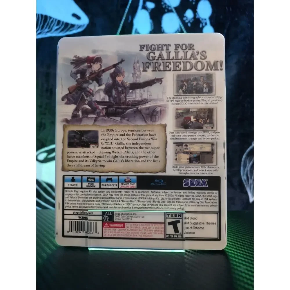 PlayStation 4 Sega Valkyria Chronicles Remastered Steelbook Edition 2016